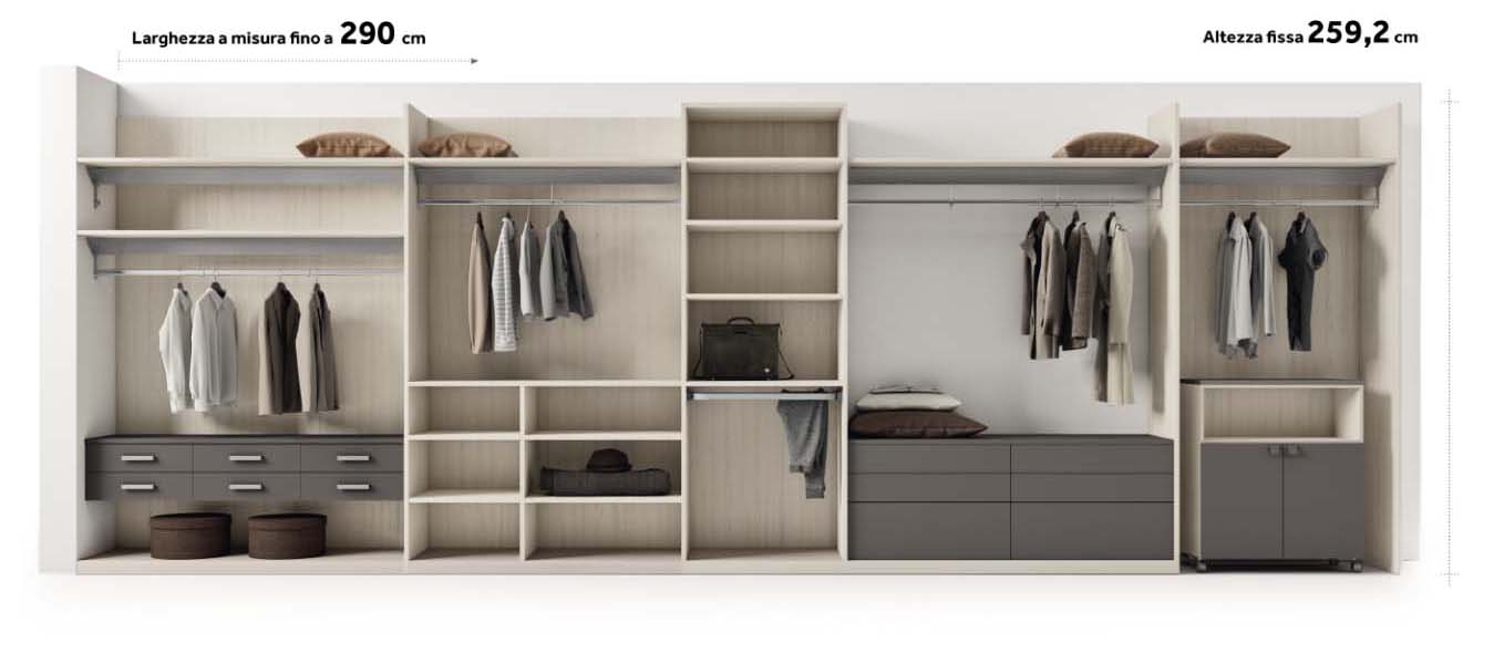 Dettagli Inside walk-in wardrobe