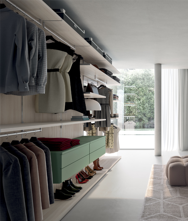Dettagli Area walk-in wardrobe