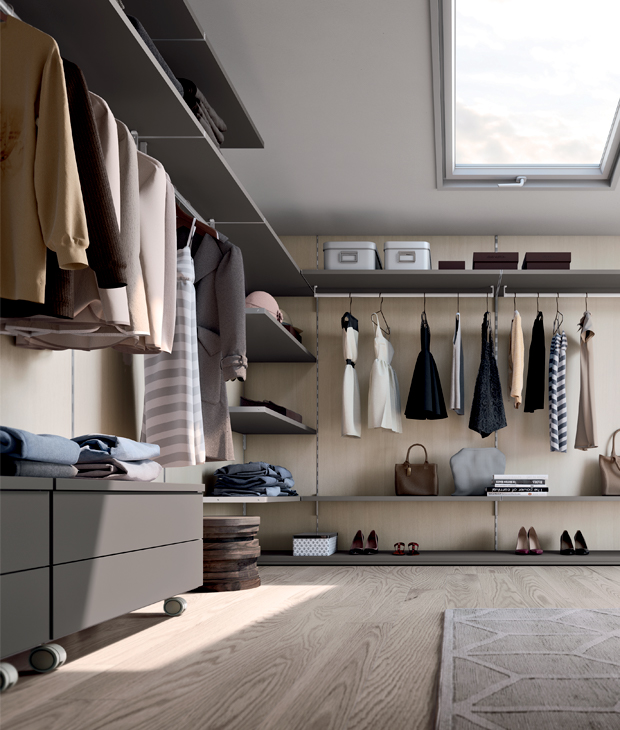 Dettagli Area walk-in wardrobe