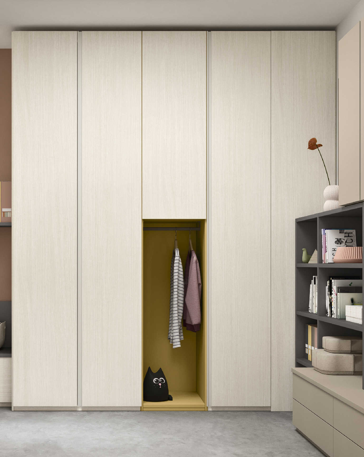 Immagine Armadio battente – vano colorato | comp. 100A